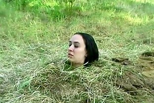 Forest bdsm burial and bizarre domination of crying slavegirl